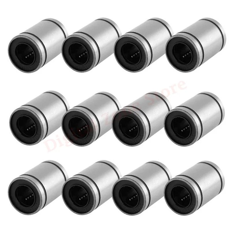 12Pcs LM12UU Linear Motion Ball Bearing 12mm Bushing 3D Printer Accessories CNC Machine Parts