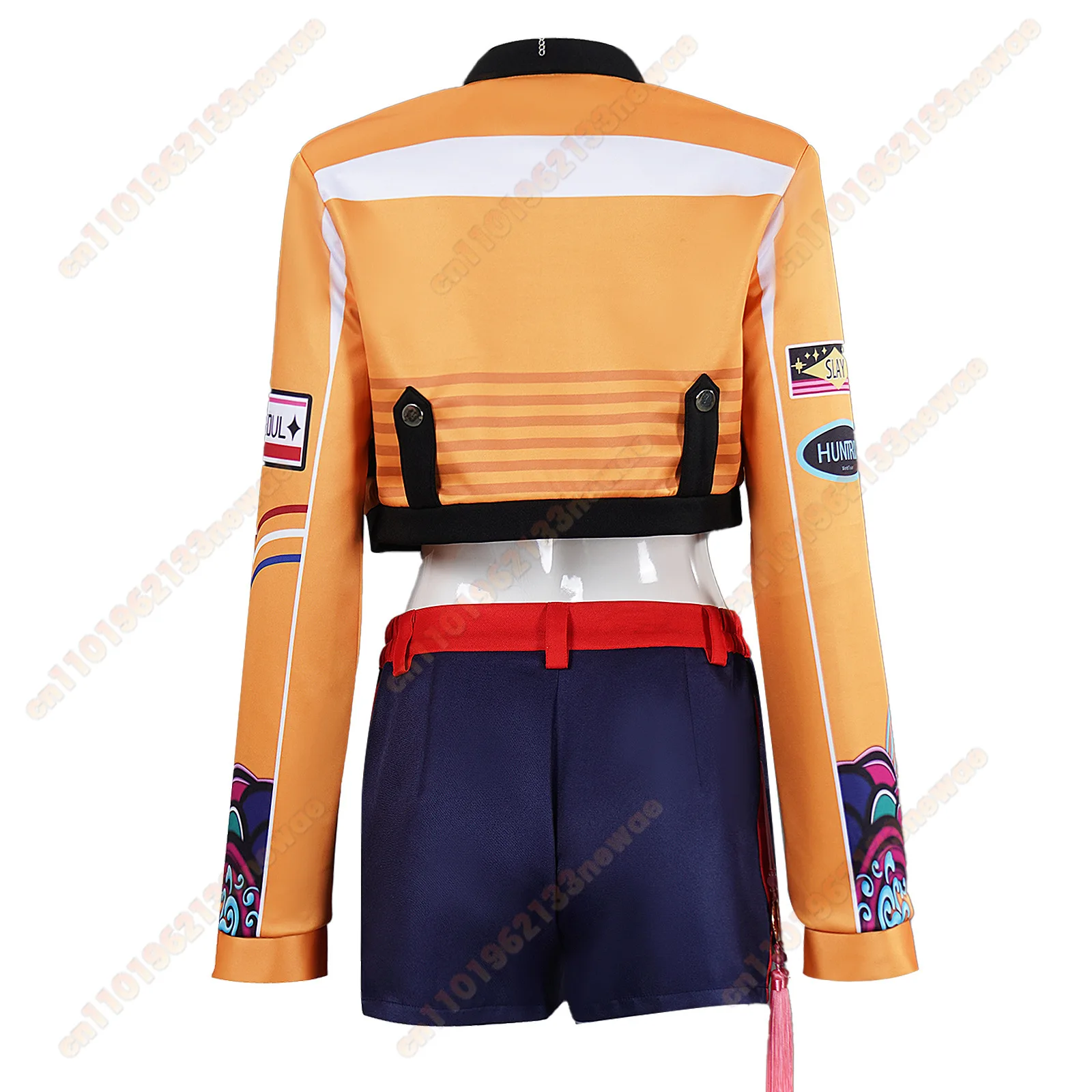 K-Pop Mira Rumi Zoey 악마 헌터 코스프레 의상 가발 걸 그룹 아이돌 무대 의류 섹시한 양복 여성 할로윈 크리스마스 의류