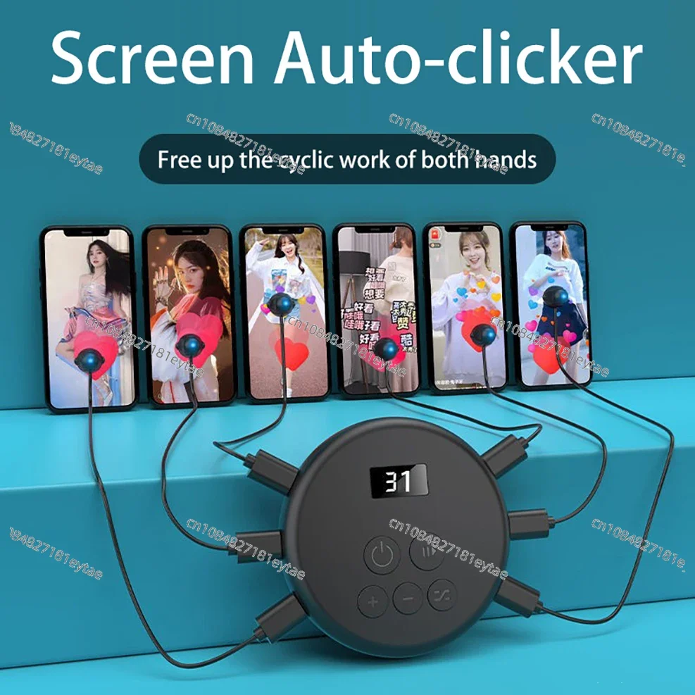 Universal Mobile Phone Screen Auto-clicker Device Physical Simulation Finger Click Game Tiktok Continuous Click For ios android8