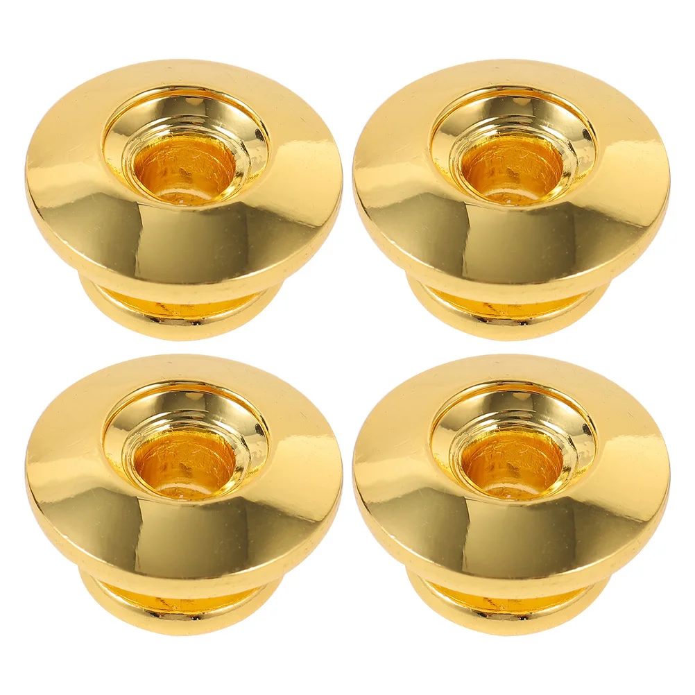

4Pcs Metal Guitar Strap Locks Easy Install Prevent Slipping Falling Damage Acoustic Electric Bass Guitar Strap Lock