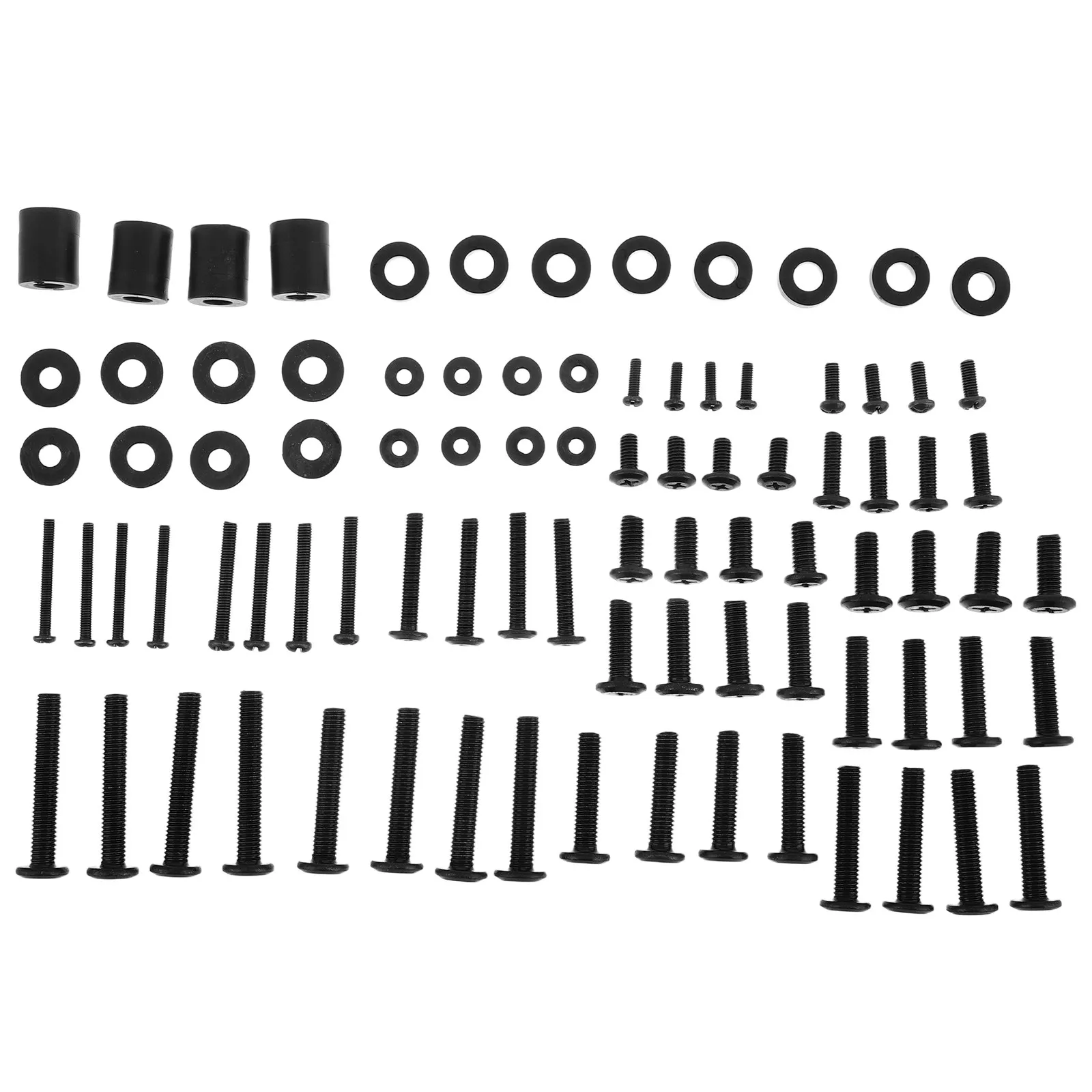 88Pcs TV Mounting Hardware Kit Metal Screws Heavy Duty Wall Mount Kit for TV Replacement Home Office Theater Setup