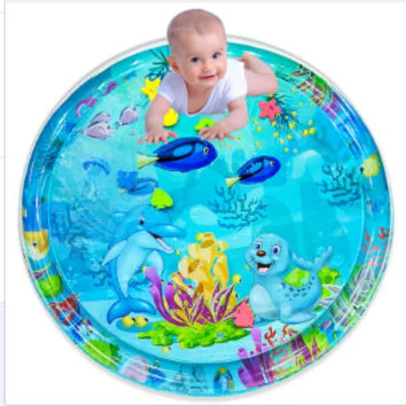 Baby Water Play Mat Inflatable Cushion PVC Infant Tummy Time Toddler Water Pad For Kids Early Education Developing Activity Toys
