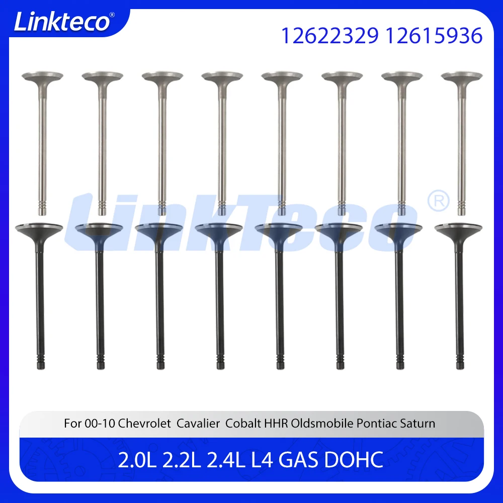 

Engine Part Valve Intake &Exhaust Fit 2.0 2.2 2.4 L L4 GAS DOHC For 00-10 GM Chevrolet Pontiac Saturn 2.0L 2.2L 2.4L