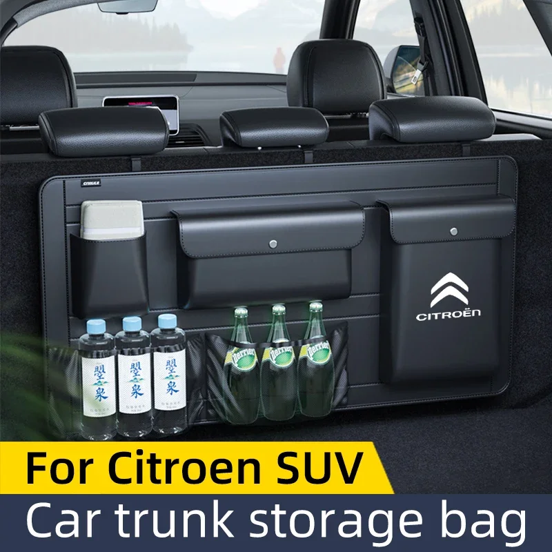 For Citroen C3-XR C4 Cactus C3 C5  AIRCROSS Oli SUV Trunk Multifunctional Car Storage Box Stopping Tidying Storage Hanging Bag 