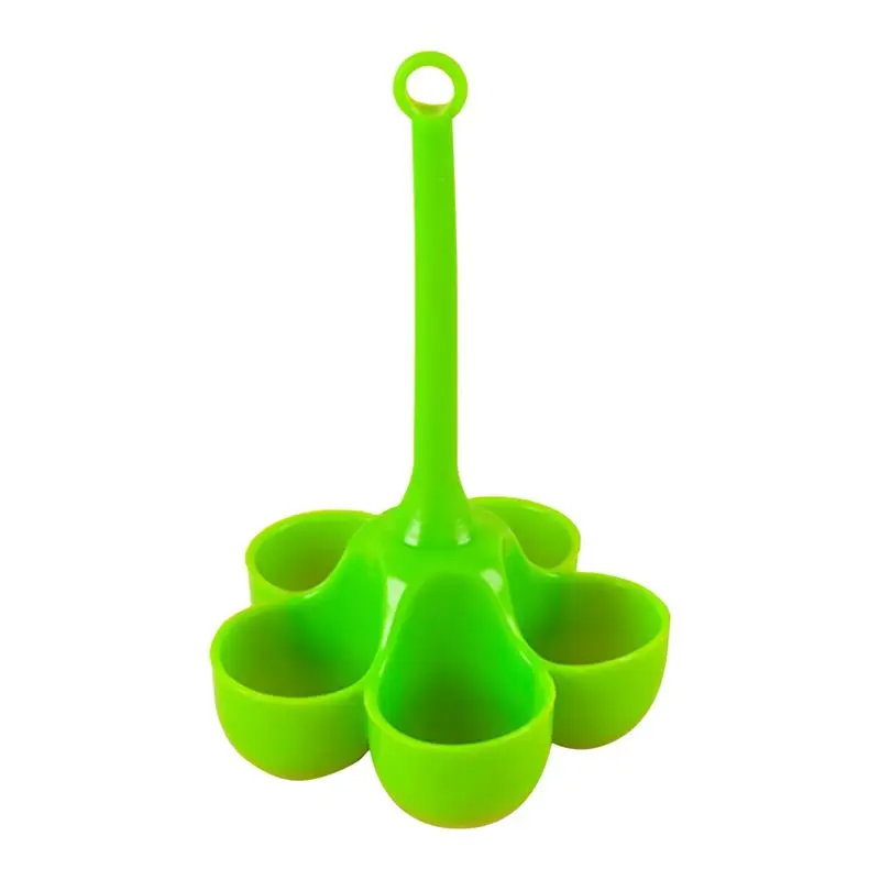 AA94-High Temperature Resistant Steamed Egg Tray Food Grade Complementary Food Tools 1 Piece Silica Gel Green