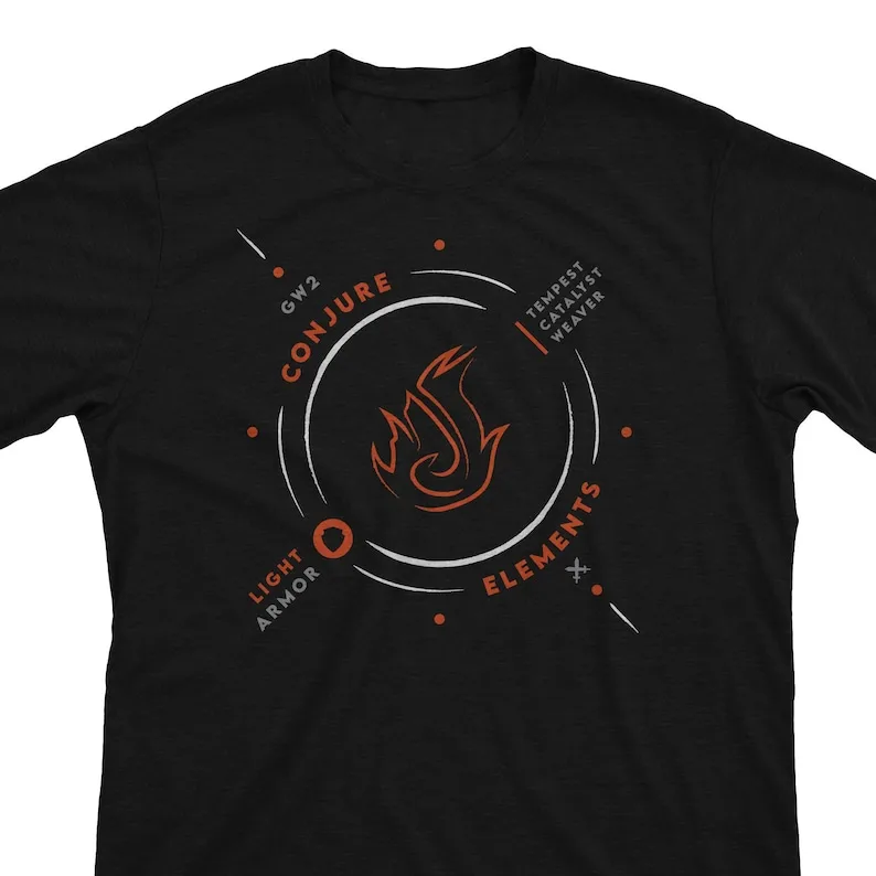 

Elementalist Life GW2 Inspired Profession MMO Gamer Gift Unisex T-Shirt or Hoodie