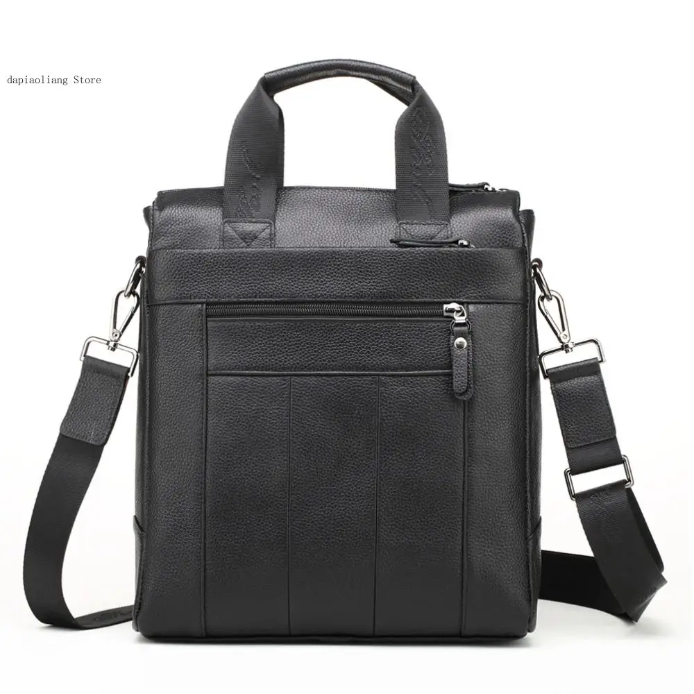 Male Tote Crossbody Bags Genuine Leather Business Briefcase Men Shoulder Bag Messenger Bag Office Laptop Handbags