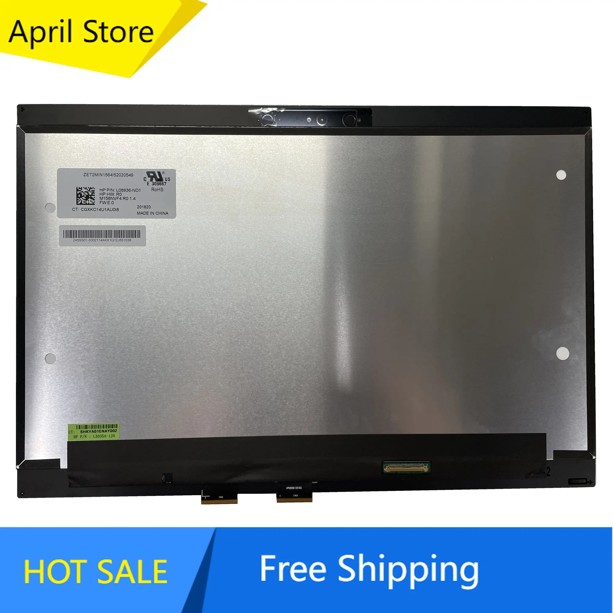 M156NVF4 R0 15.6'' Laptop LCD LED Touch Screen Digitizer Assembly For HP P/N: L30354-1J0 HPNBWM-1561802 No-Frame