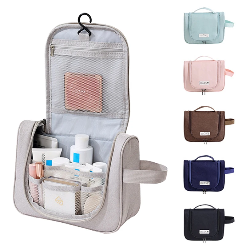 Travel Hook Toiletries Bag Portable Large Capacity Travel Toiletries Storage Bag Portable Makeup Bag Multi-Color Multi-Purpose