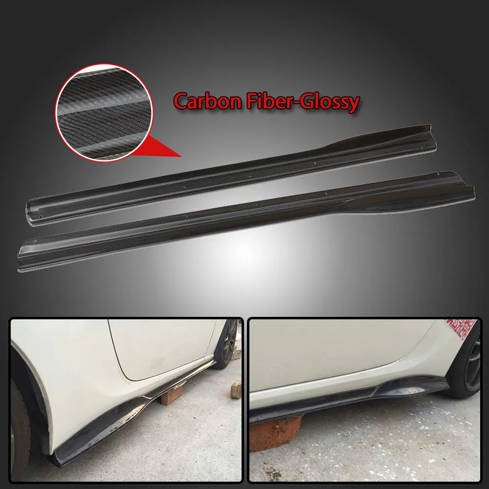 

For 2013-2021 Scion FRS Subaru BRZ GT86 FT86 ZN6 ZC6 Carbon Fiber Side Skirts