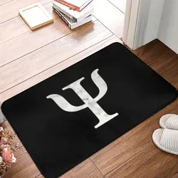 Custom Psychology Marble Psi Symbol Doormat Anti-Slip Entrance Room Door Floor Mat Psychologist Teacher Gift Garden Carpet Rug