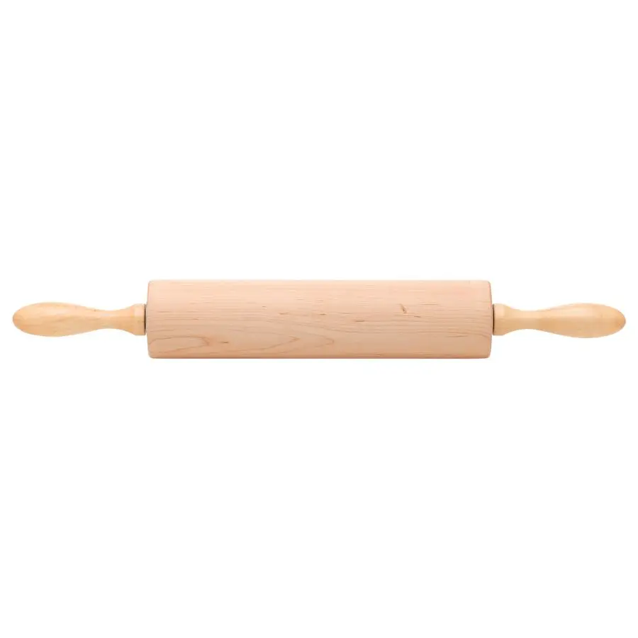 

12275 Professional Rolling Pin, 12Inch Barrel, Made of Solid Rock Maple, Made in the USA