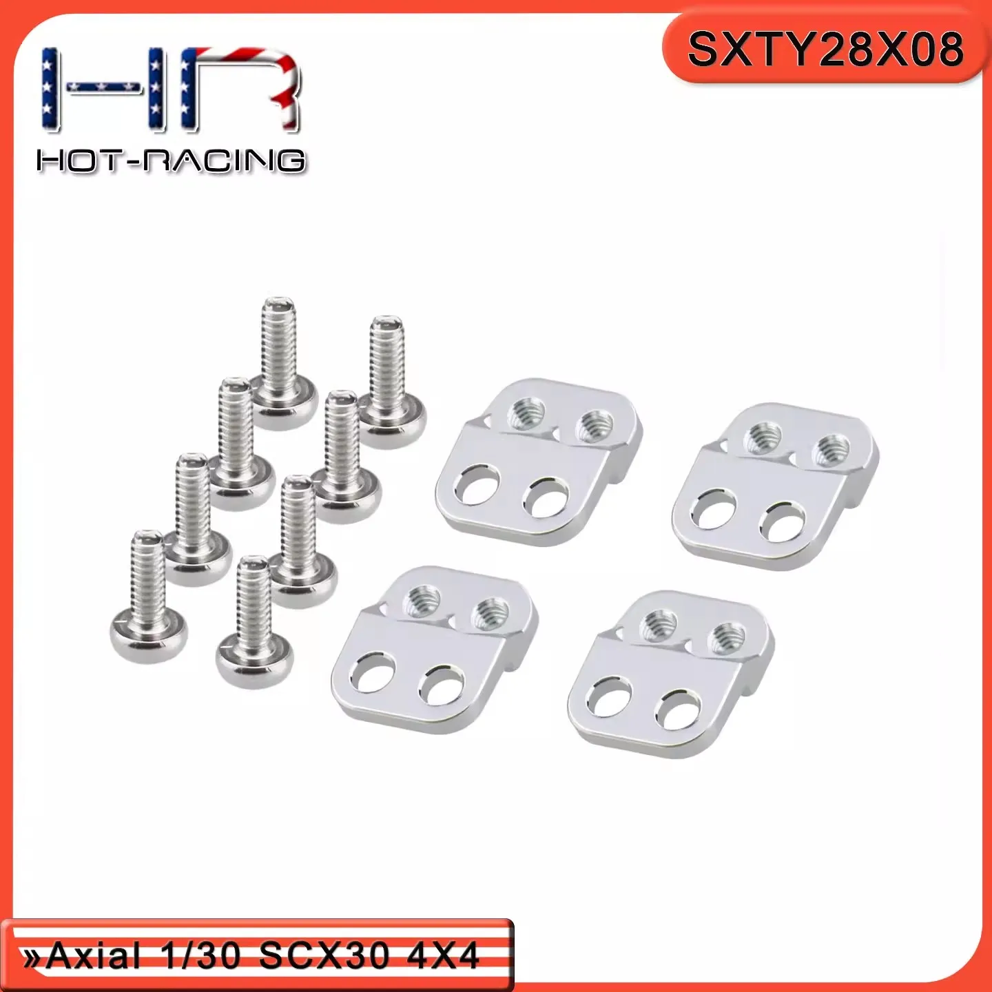 

HR Axial SCX30 Ford Mustang/Jeep Wrangler Комплект крепления смещенного многокарманного амортизатора