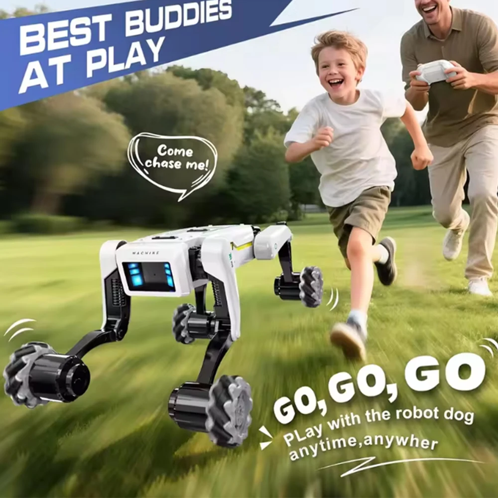 

Multifunction RC Mechanical Dog Smart Robotic Dog Voice & App Control Programmable All-Terrain Stunt Toy for Kids Children Gifts