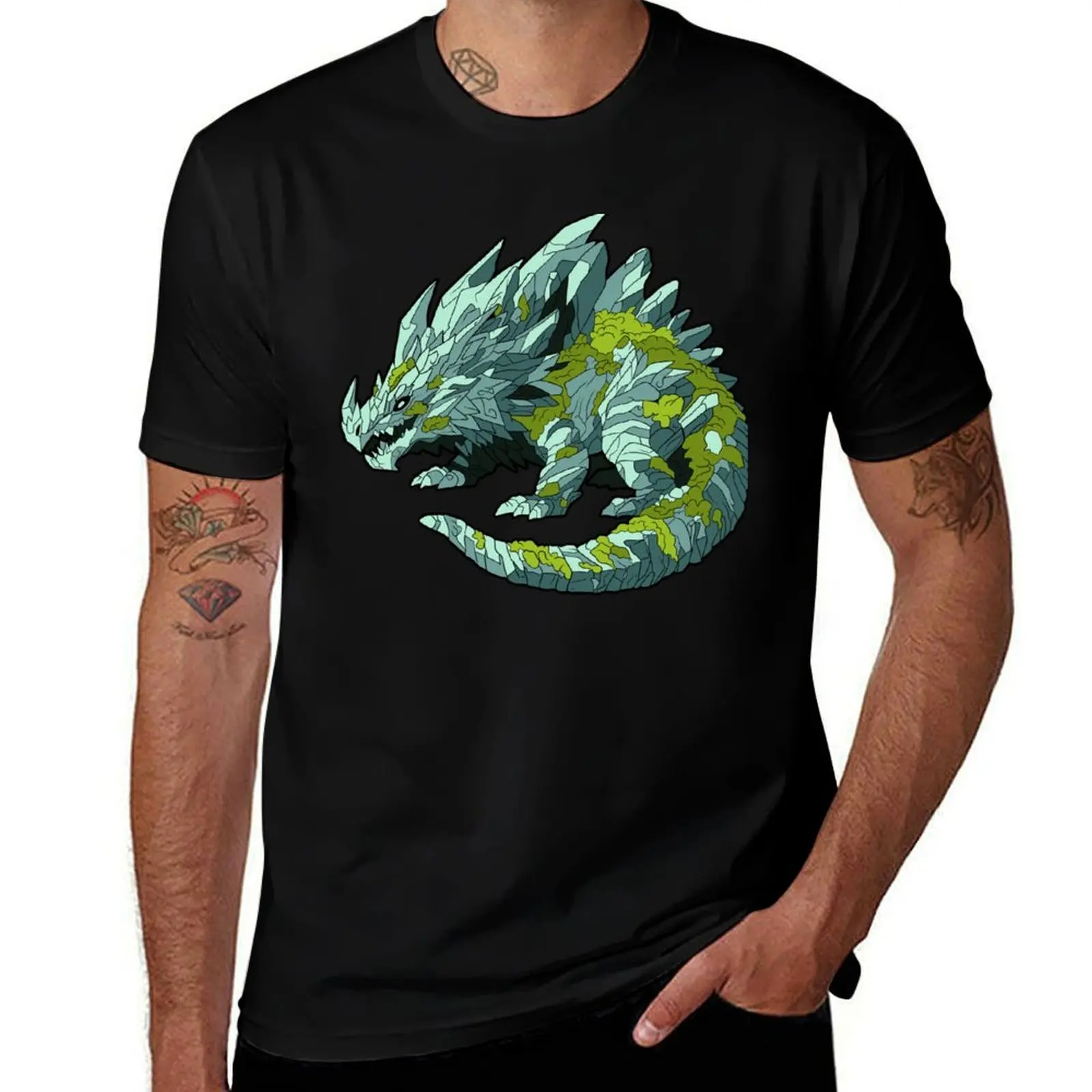 

Elemythical Chrome Dragon T-Shirt street wear customs design your own cotton graphic tees mens cotton t shirts