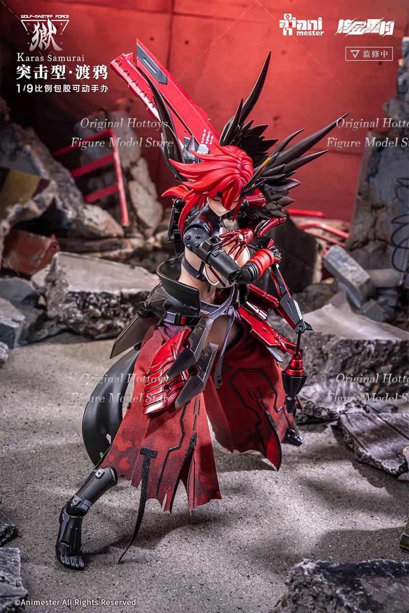 1/9 مقياس أنثى الجندي وولف-ماستيف قوة كاراس الساموراي مجموعة كاملة حوالي 19.5 سنتيمتر عمل نموذج لجسم دمية الهدايا جمع #4