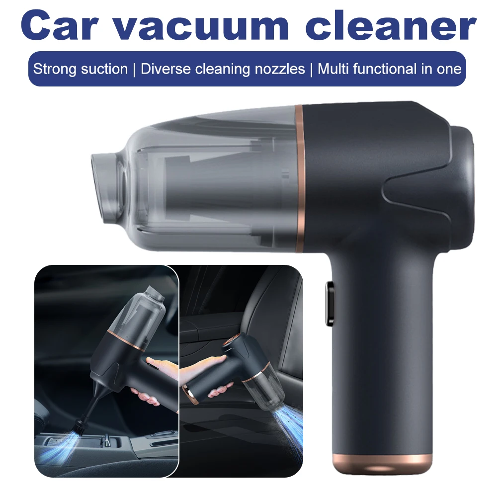 مكنسة كهربائية صغيرة للسيارة، منظف محمول لاسلكي للأجهزة المنزلية، آلة تنظيف قوية، منظف السيارة للوحة المفاتيح #4