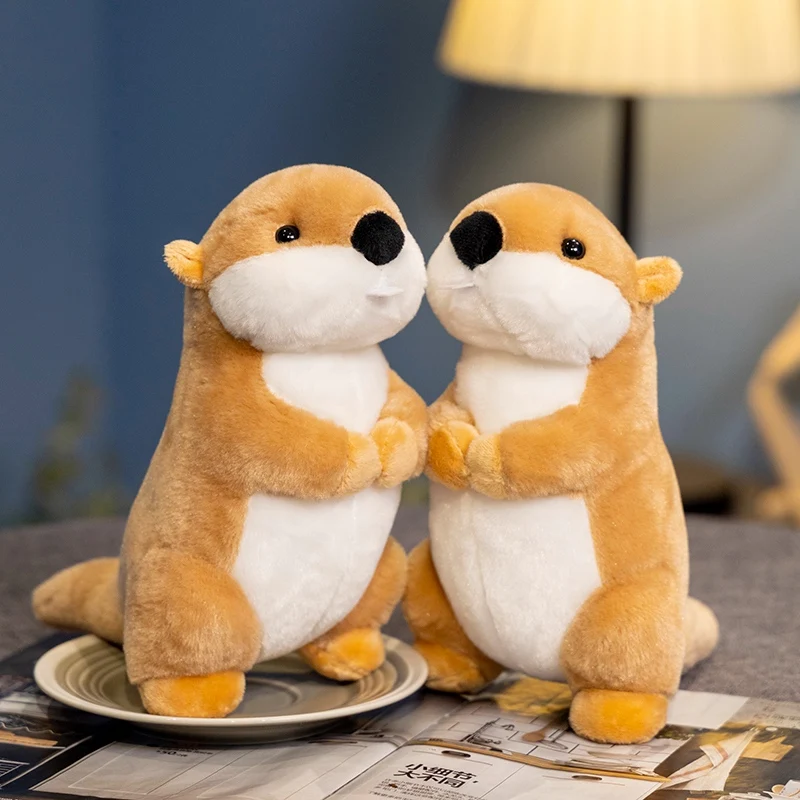 Realistic Groundhog Plush Toys Cute Lifelike Marmot Plush Animal Simulation Soft Stuffed Doll Kawai Pillow High Quality Gift