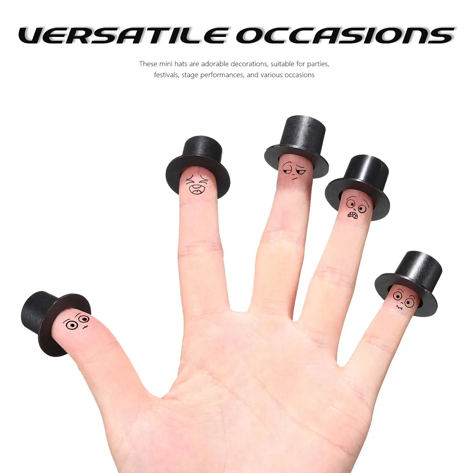 

60 Pcs Snowman Hat Accessories Craft for Tiny Hats Mini Small Crafts Plastic Toddler