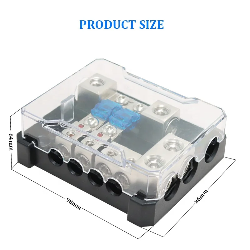 Car Audio Refitting 60A AFS Mini ANL Fuse Holder Breaker Car Audio Fuse Blocks