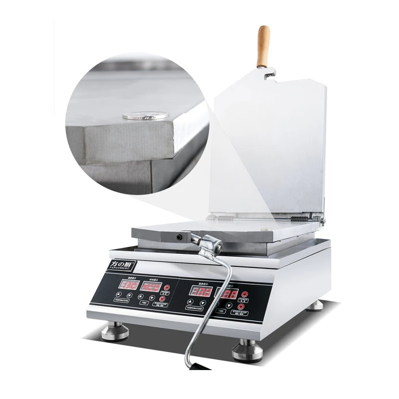 110V 220V Freshly Made Prawn Tako Senbei Maker Machine Pancake Grill Roaster Seafood Fossil Cake Machine Octopus Cracker Machine