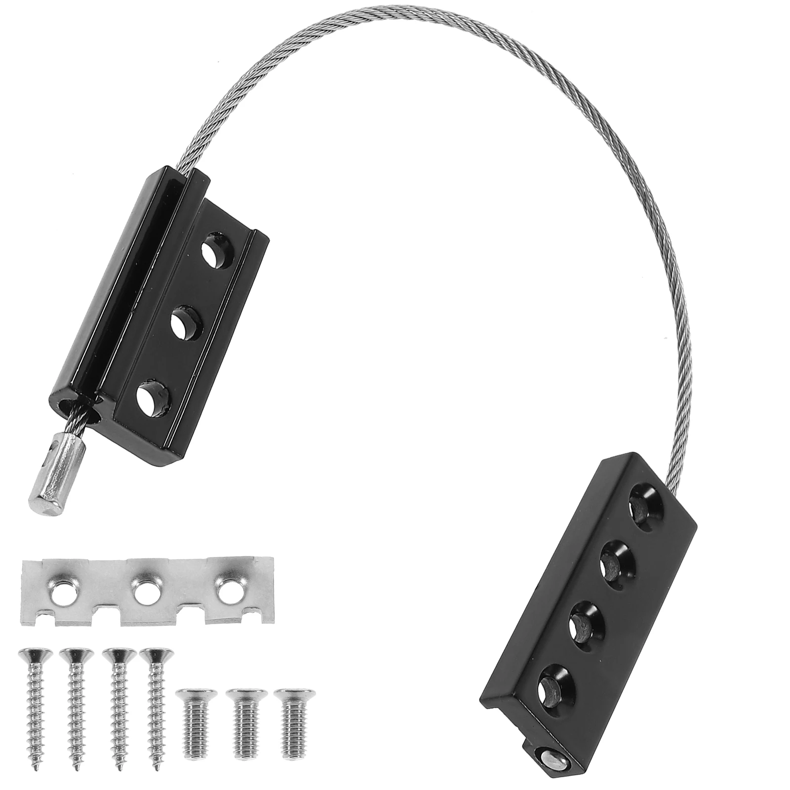 

3pcs Stainless Steel Cable Anti falling Device for Windows Doors 23 slot European Frame Child Safety Glass Clamp Protection Wear