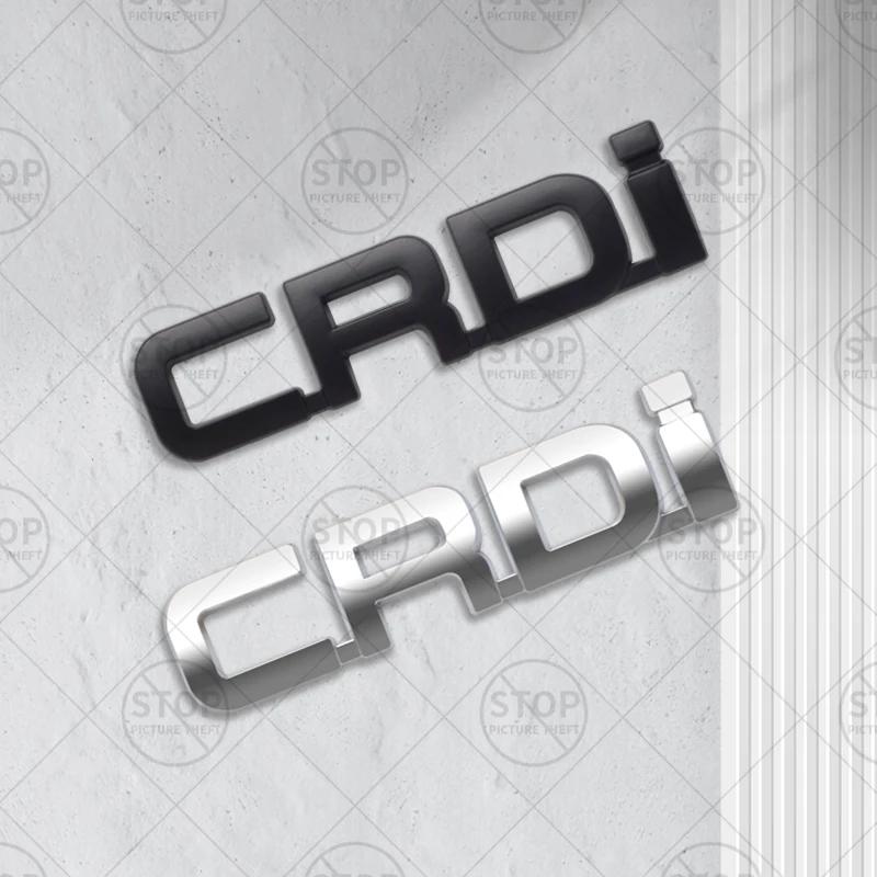 Pegatina de coche con Logo CRDi, calcomanía 3D, insignia decorativa para el cuerpo, emblema del maletero trasero para Tucson Accent Sonata Sorento Carens Carens Carnival Sportage
