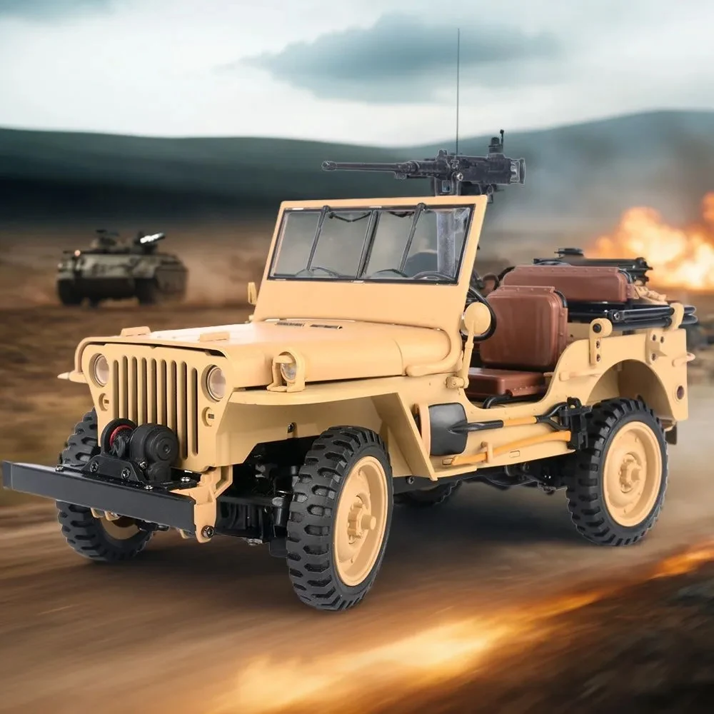 Hengguan HG4-58 Simulation Retro Jeep Willis Geländewagen 1/14 4WD Klettern Elektrische RC Fernbedienung Modell Junge Spielzeug