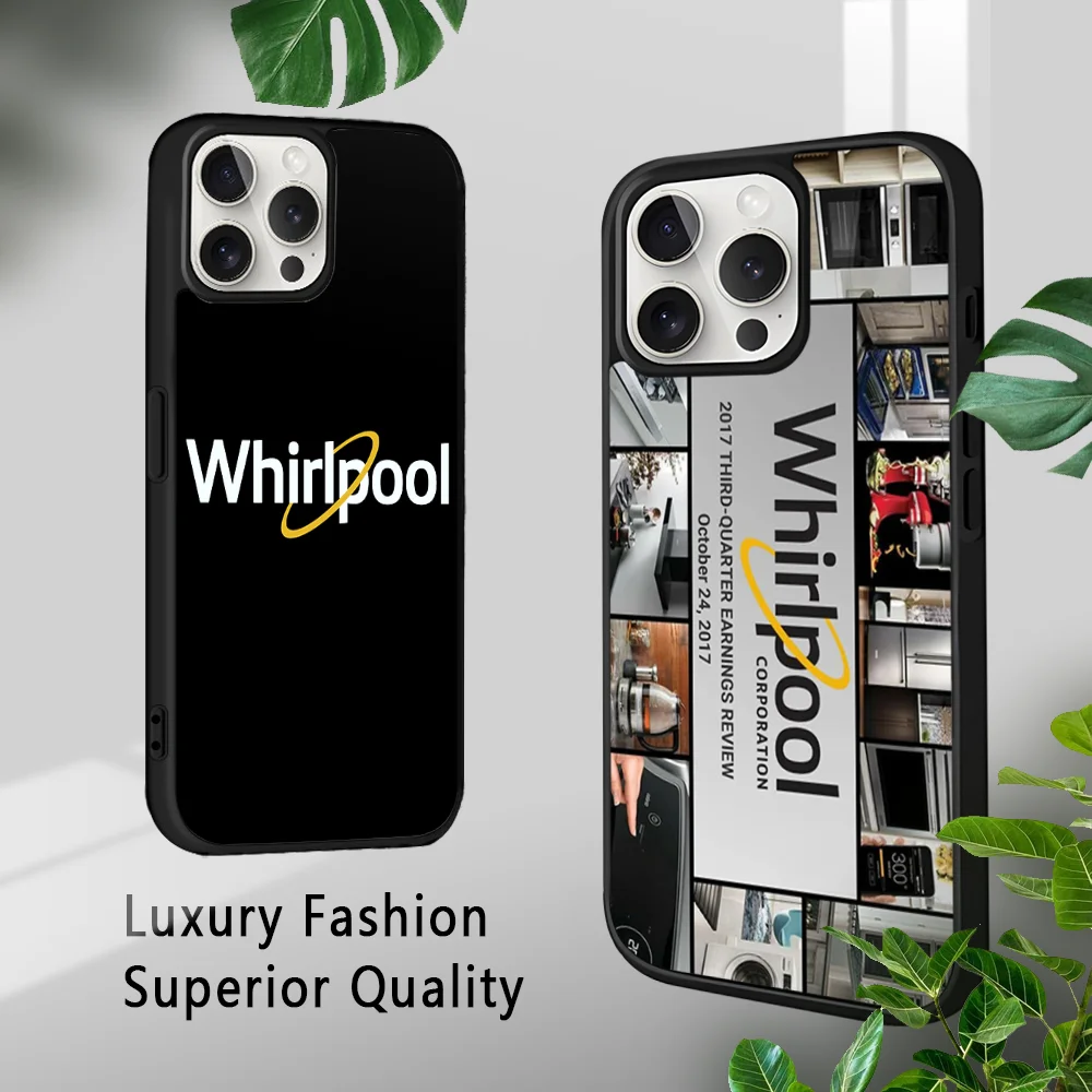 W-Whirlpool Luxury Phone Case For iPhone 16 15 14 13 12 11 Pro Xs Max Mini Plus Celulares Hard Funda