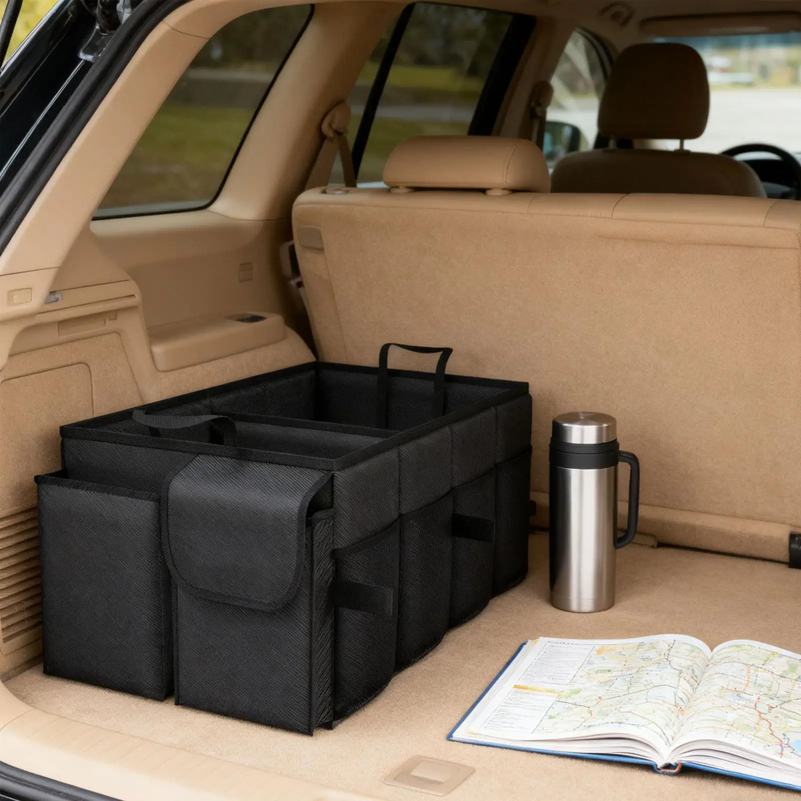 

Органайзер для багажника автомобиля, чехол для хранения подарков большой емкости, карманы, автомобильные аксессуары, органайзер для багажника автомобиля для грузовика, седана, автомобиля