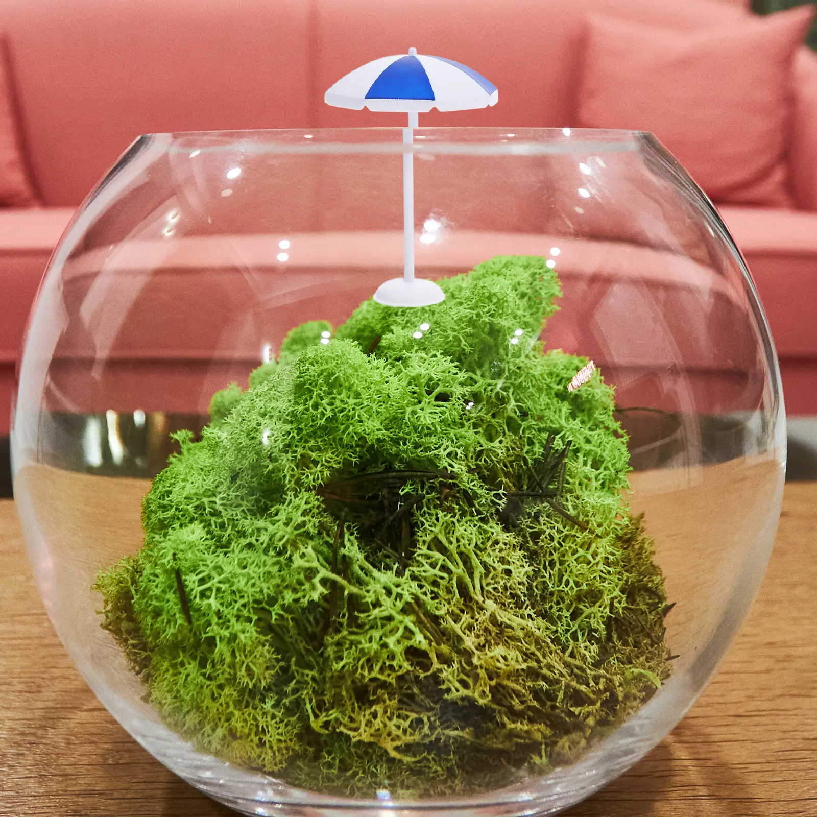 

6Pcs Mini Sun Umbrella Accessory for Dollhouse Beach Setup Creative Coastal Decor for Indoor Outdoor Landscaping