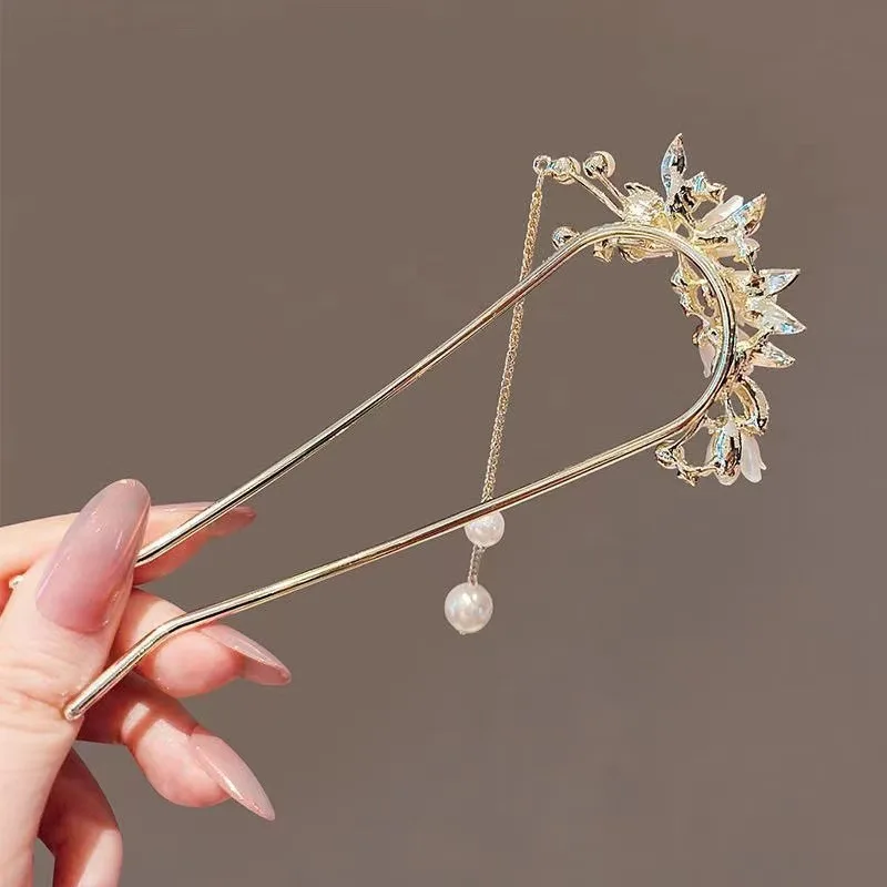

Orchid Hairpin for Women. with An Advanced Sense. A Hairpin for Hair Coiling in Ancient Style. Hair Ornament for Hanfu.