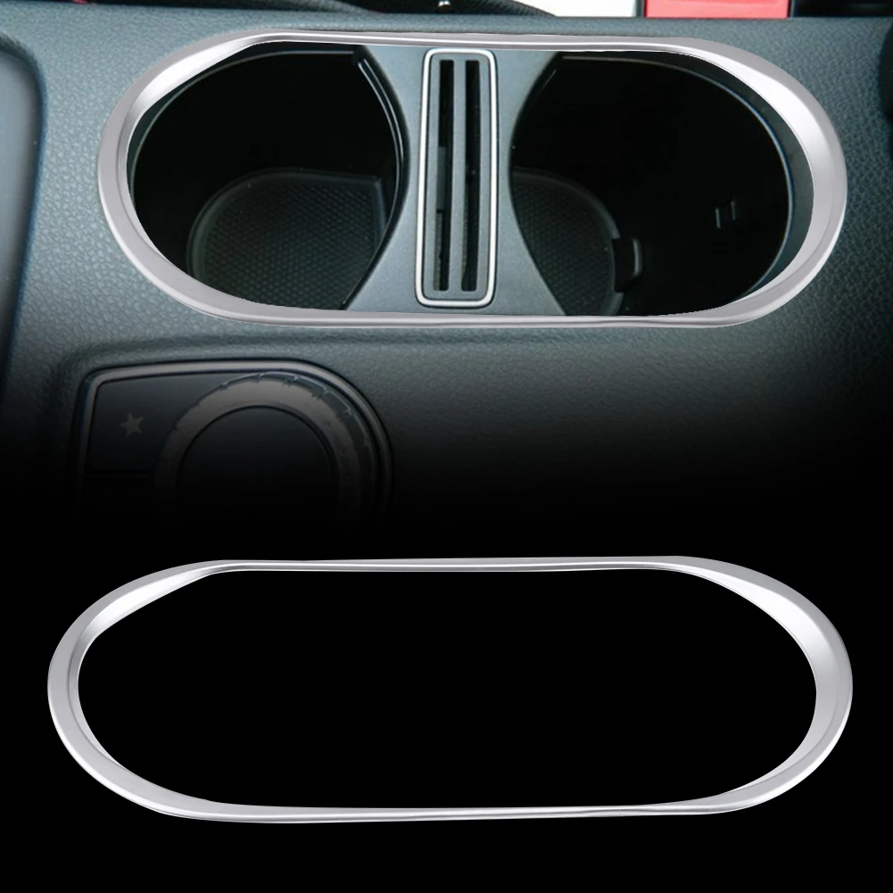 

Car Center Console Water Cup Holder Trim Cover For Mercedes Benz A/CLA/GLA Class 2013-2017