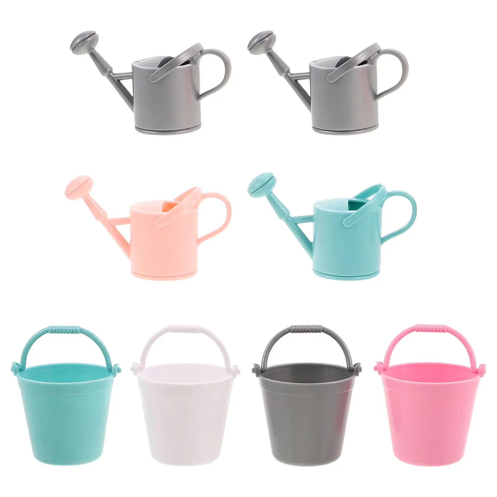 1Set Mini Watering Can Vibrant Color Small Bucket for Kids Gardening and Watering Flowers Decorative Garden Water Tool