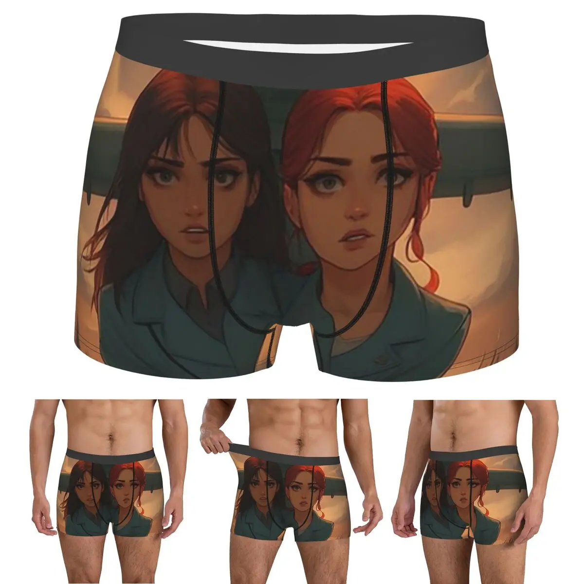 

Boxer Underpants Shorts Cranium Freenbecky Poster Panties Men Comfortable Underwear for Homme Man Boyfriend Gifts