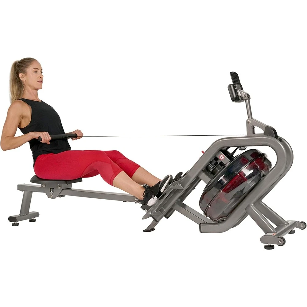 

Rowing Machine with High Dynamic Resistance Vertical Water Tank, Low Impact Full Body Exercise, Optional Free SunnyFit App