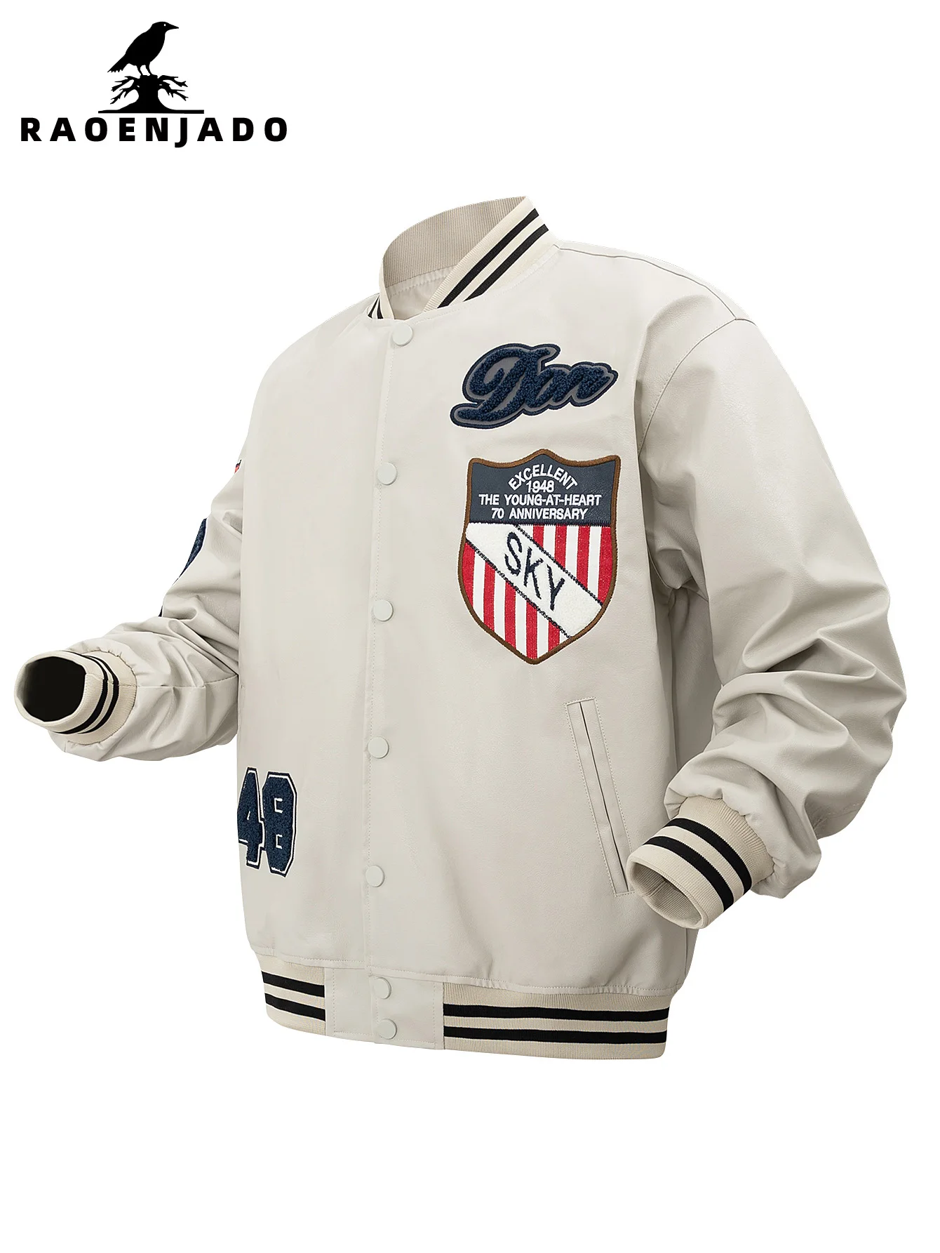 

Женская куртка из искусственной кожи больших размеров, теплая, весенне-осенняя, в стиле бейсбольной куртки, простого свободного кроя, повседневная, с вышивкой, унисекс