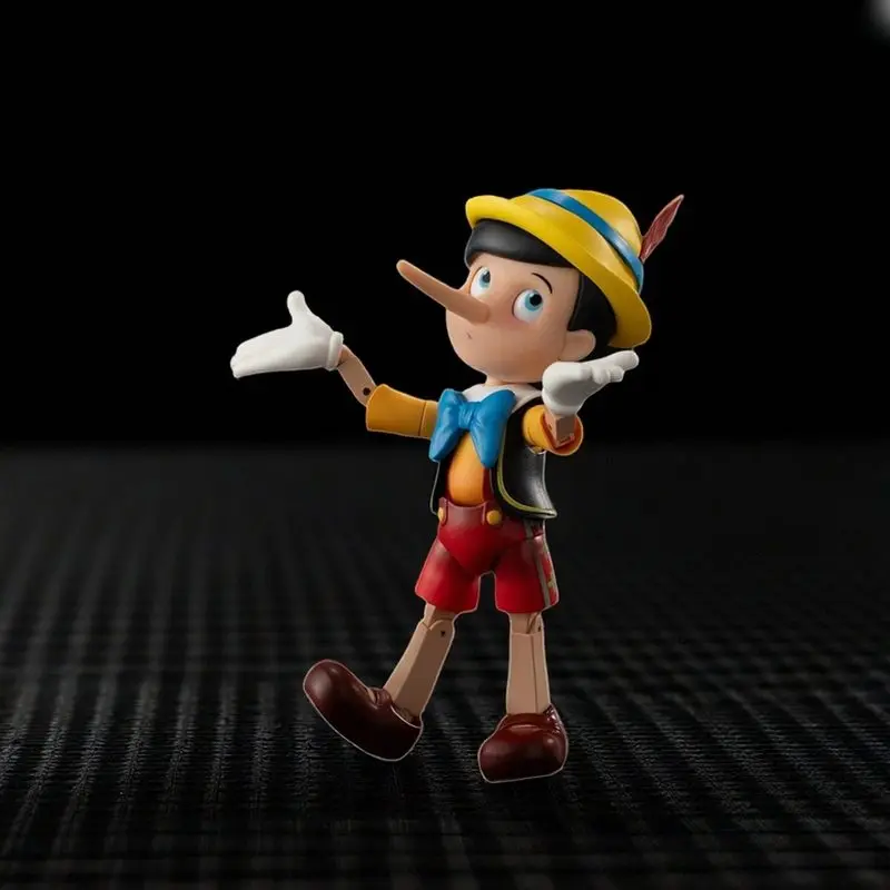 Figurka Pinokio ze stopu, ruchoma, modna zabawka dla chłopców, dekoracja na biurko, kolekcjonerski model postaci z bajki, zestaw do składania, prezent.