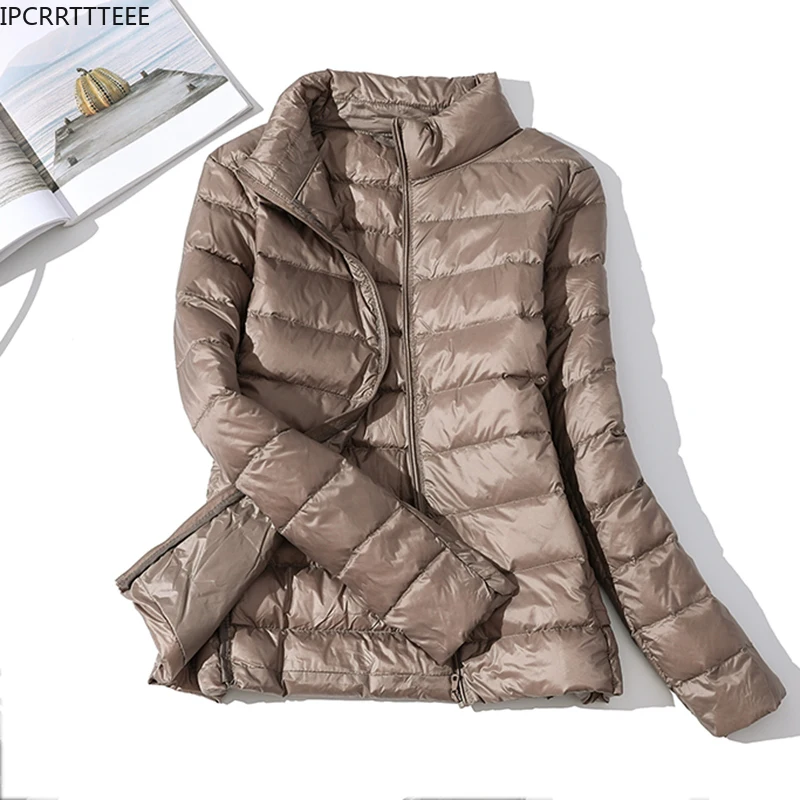 New Autumn Winter Women Down Coats Duck Down Jacket Ultra Light Down Jacket Women Overcoat Windbreaker Coats