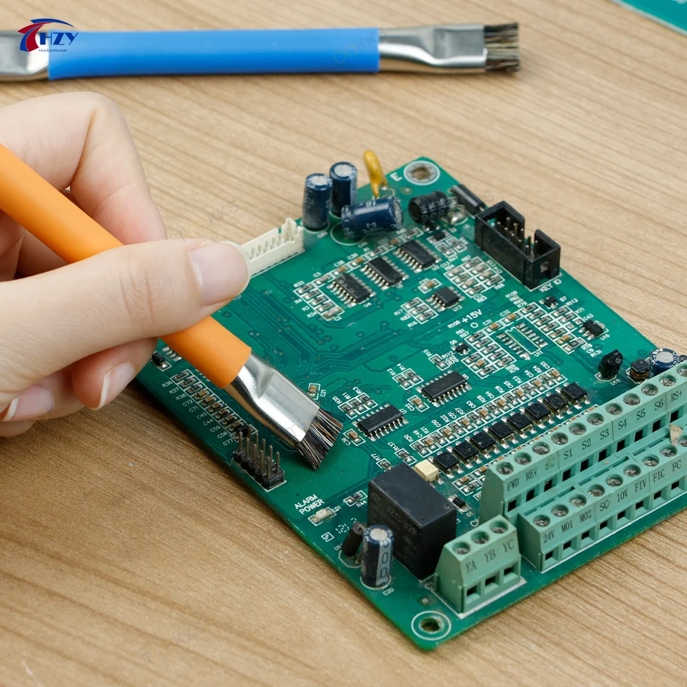 HZY ESD Safe Brush Anti-Static Motherboard PCB Cleaning Brush for Mobile Phone Repair Tools Kit Double Head Convenience