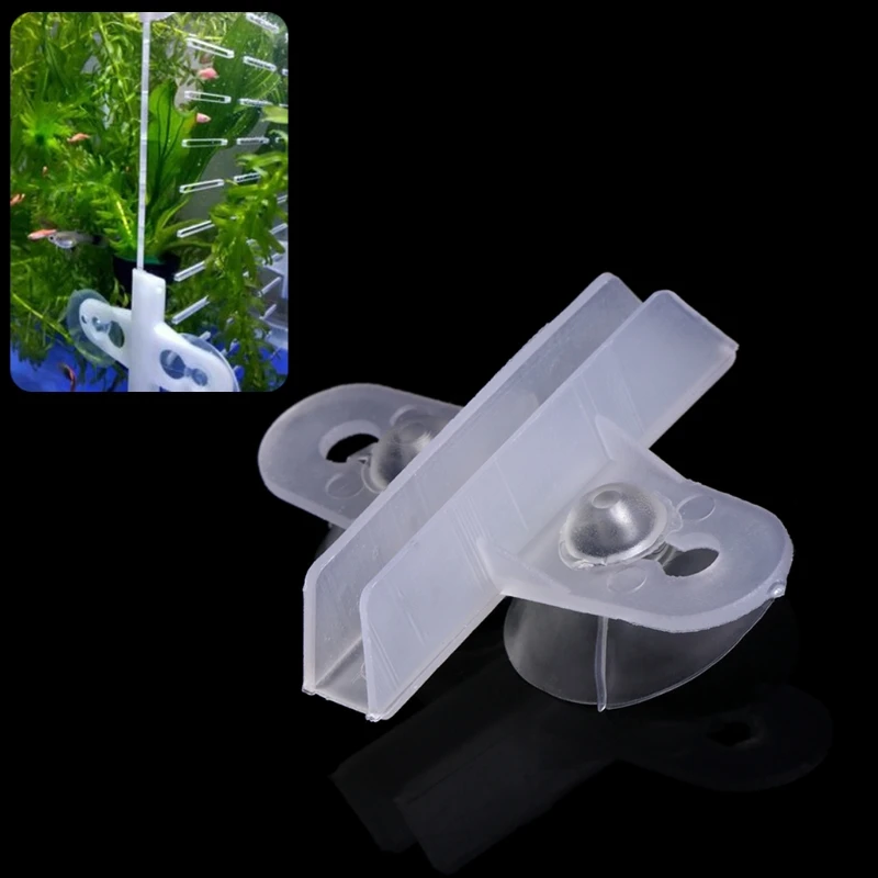 367A 5 Pack Aquarium Isolation Plate Fish for Tank Divider Clip 1.2in Suction Cup Dividers Holder Bracket Plastic Sheet Holde