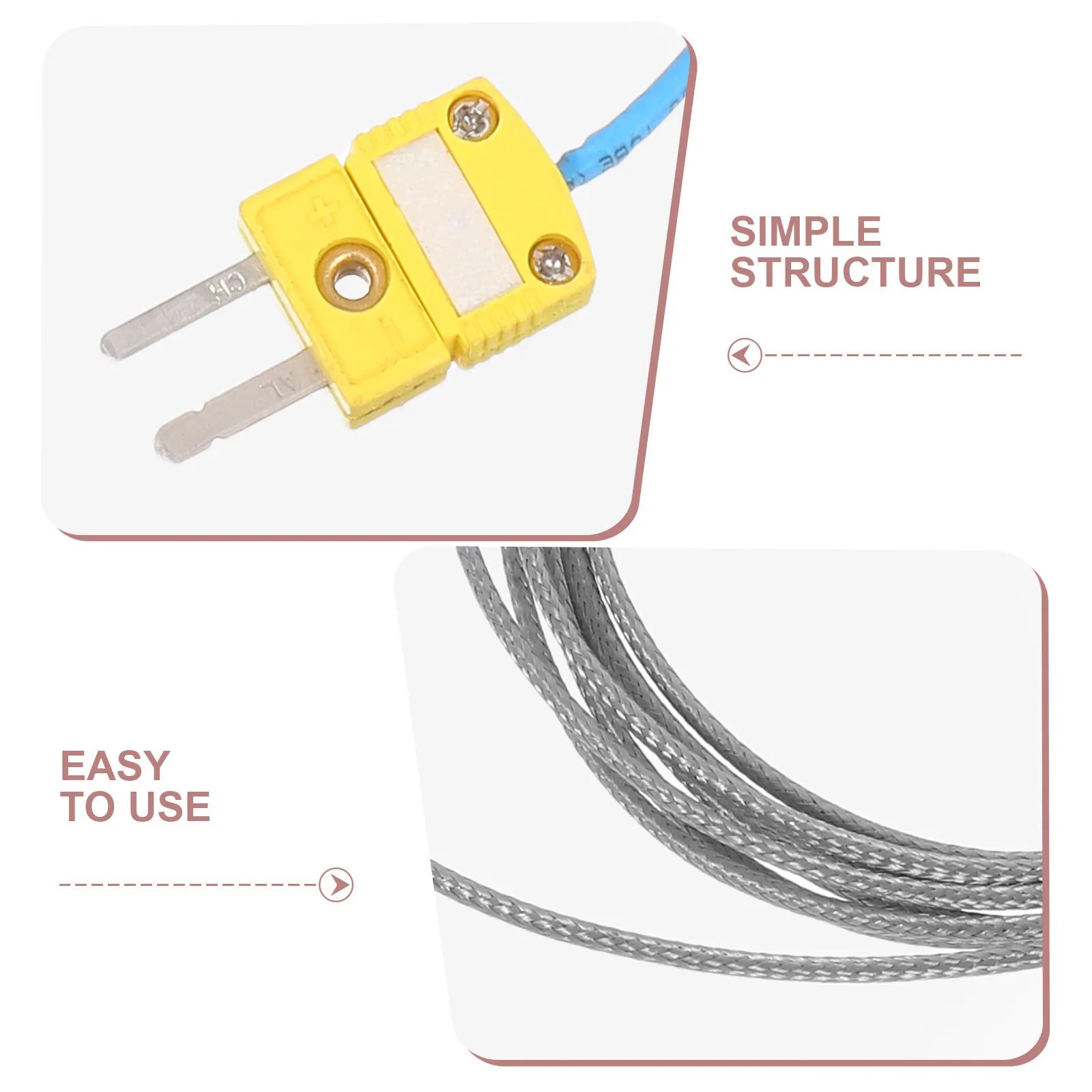 K-Type Thermocouple Temperature Probe 0 to 1100 Degree Precision Temperature Detection Industrial Automation Control