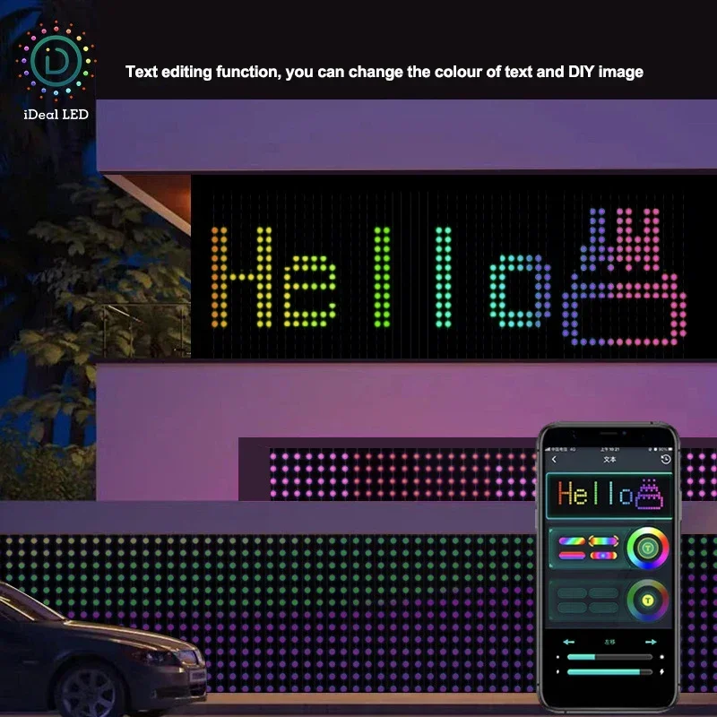 Smart LED RGB Curtain Fairy String Light Bluetooth APP Control Fairy Light DIY Picture Wedding Garland 2024 Christmas Decoration