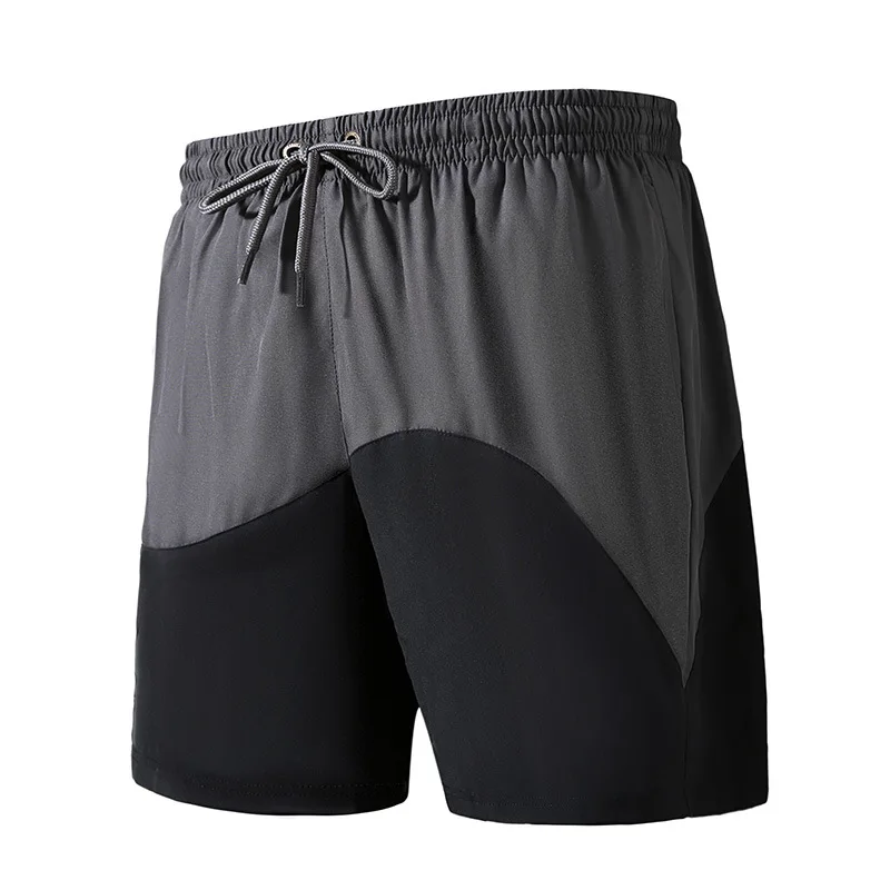 Men's swimming trunks plus double-layer quick-drying five-point boxer swimming trunks men's swimsuit ES501