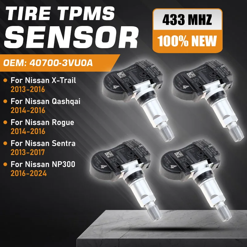 

Tire Pressure Sensor TPMS 40700-3VU0A For Nissan X-Trail Qashqai Rogue 2013-2016 Nissan Sentra 2013-2017 Nissan NP300 2016-2024