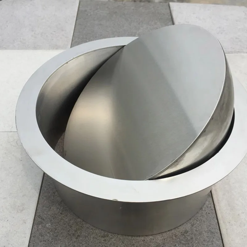 304 Stainless Steel Countertop Trash Can Lid Round Flap Lid Cover for Trash Garbage Can Kitchen Counter Top Bin