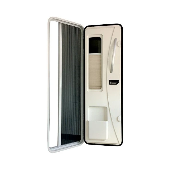 

Factory Latest Production Beautiful Aluminum Alloy RV Entry Door with Lock for Motorhome Caravan Camper