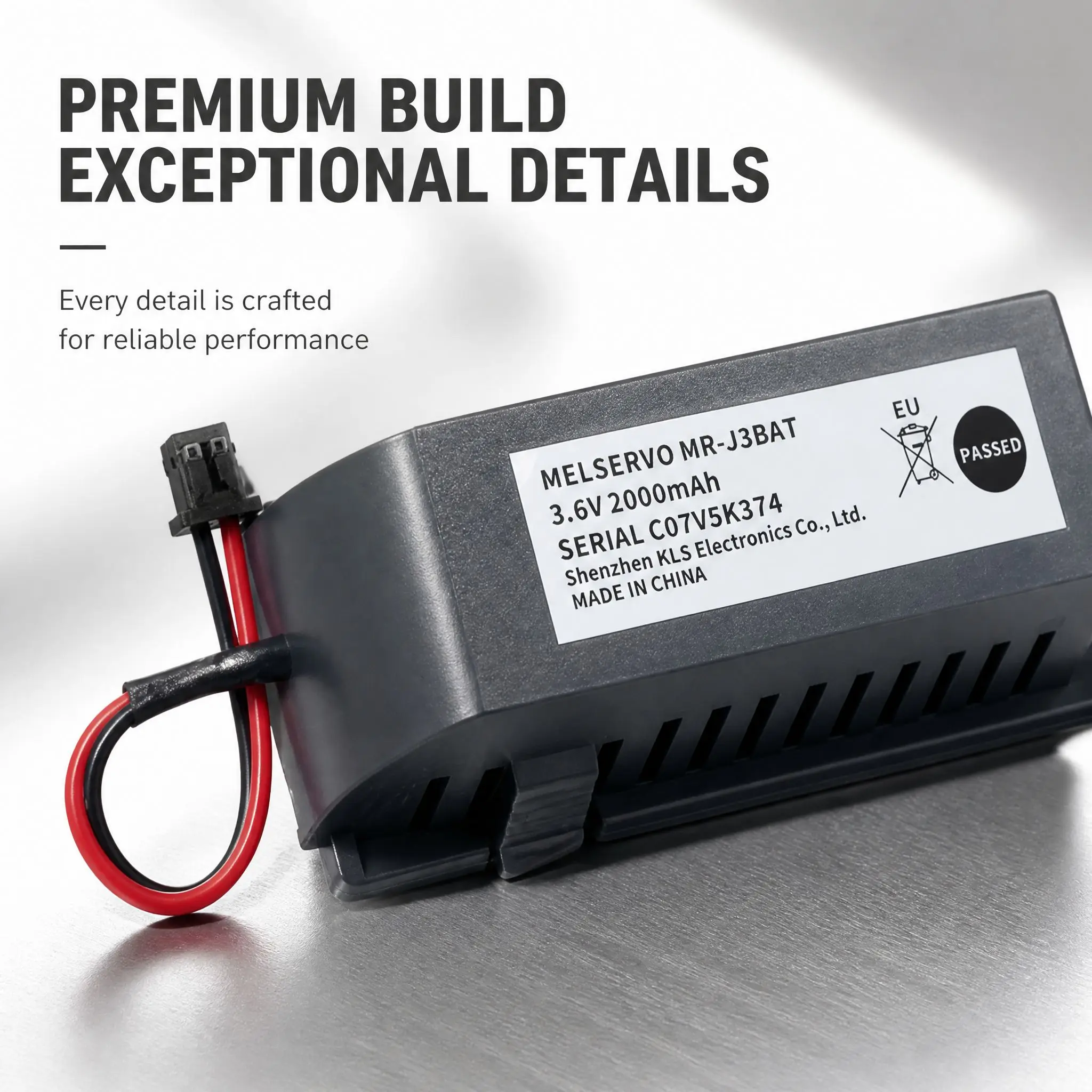 BR-J3BAT 6V 2700mAh Lithium Battery for Mitsubishi MR-J3 Servo Drive Amplifier CNC Machine PLC Industrial Backup Battery