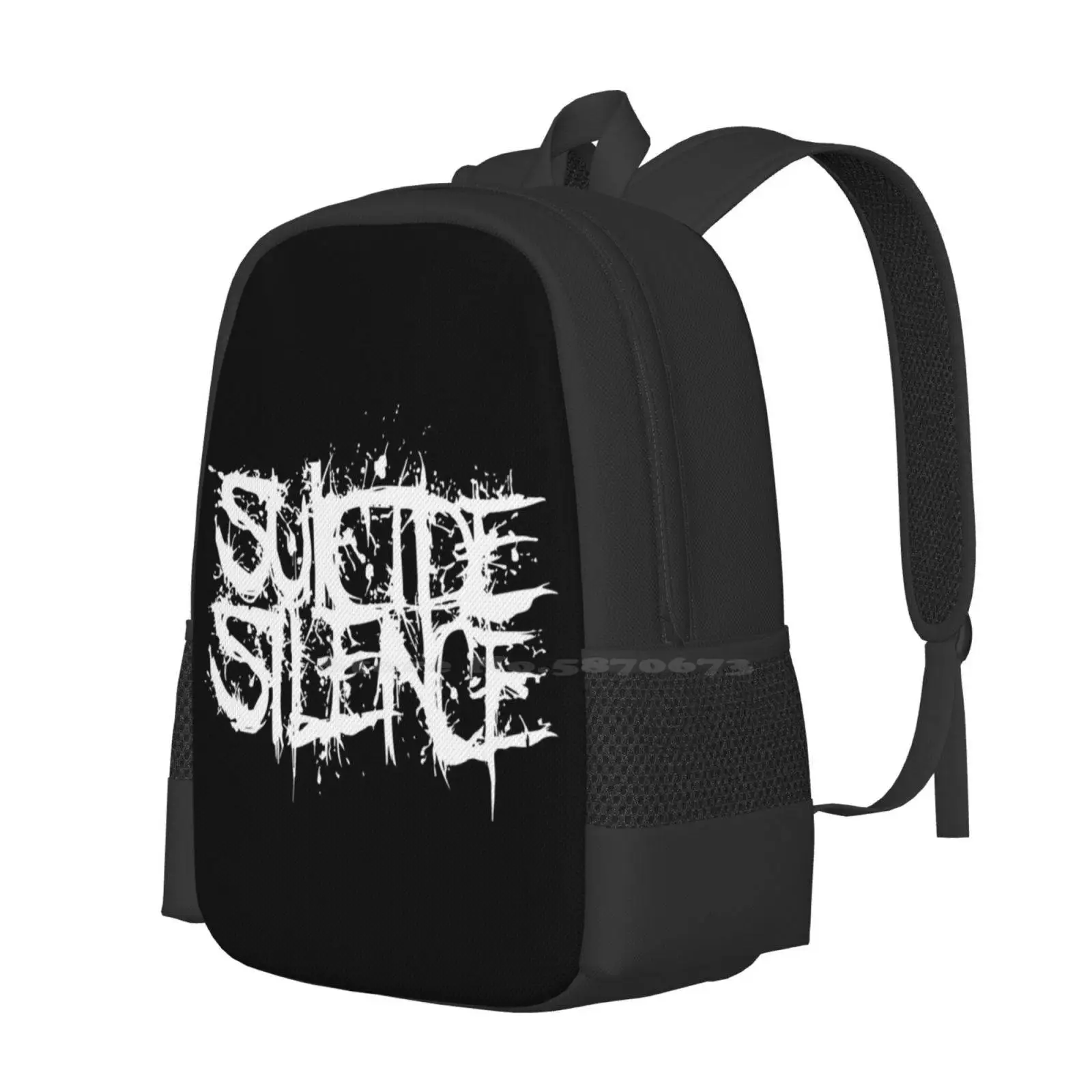 Suicide Silence Pattern Design Bagpack School Bags Metal Band Grindcore Deathcore Metalcore Emmure Carnifex All Shall Perish