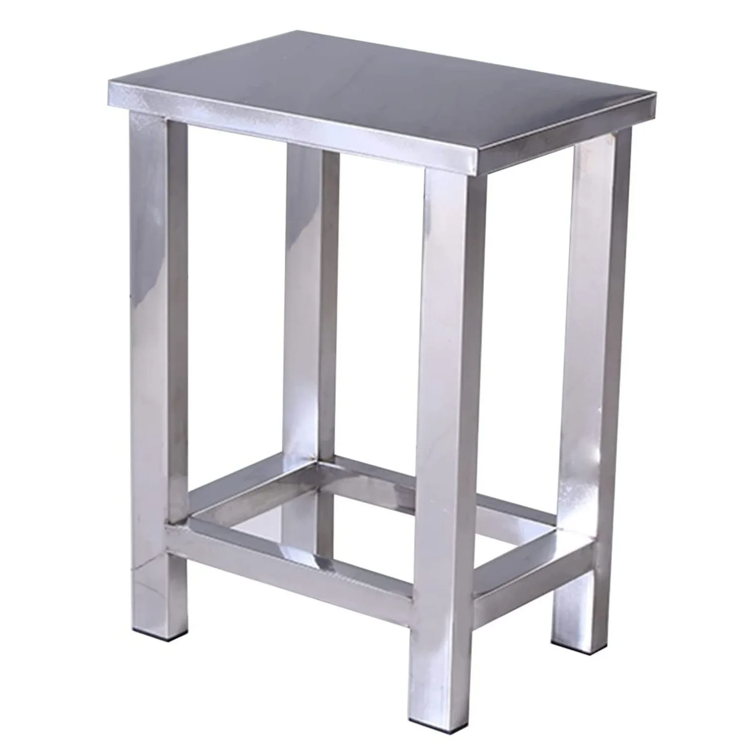 304 Stainless Steel Square Stool Factory Operation Stool Simple Trapezoidal Stool Laboratory Dust-Free Workshop Shoe
